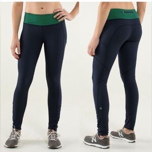 Lululemon Speed Tight *CozyInkwell / Hyper Stripe Green Bean size 6 MC1
